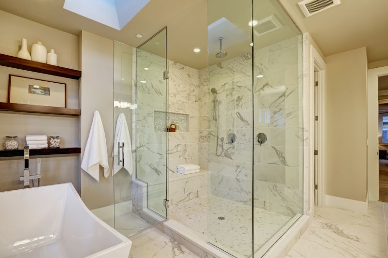 Shower with Floor-to-Ceiling Glass